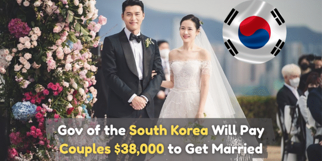 Gov of the South Korea Will Pay Couples $38,000 to Get Married (1)