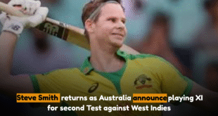 Steve Smith returns as Australia announce playing XI for second Test against West Indies