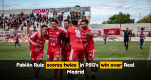 Fabián Ruiz scores twice in PSG’s win over Real Madrid