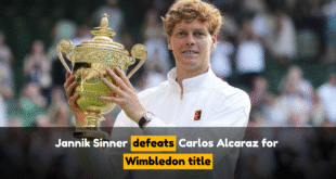 Jannik Sinner defeats Carlos Alcaraz for Wimbledon title