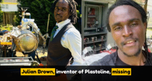 Julian Brown, inventor of Plastoline, missing