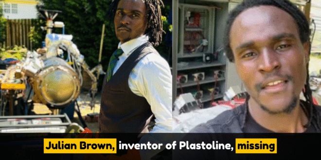 Julian Brown, inventor of Plastoline, missing