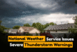 National Weather Service Issues Severe Thunderstorm Warnings