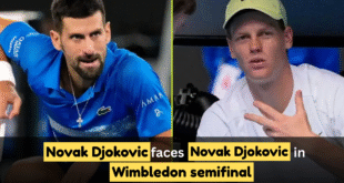 Novak Djokovic faces Jannik Sinner in Wimbledon semifinal