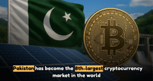 Pakistan has become the 8th-largest cryptocurrency market in the world