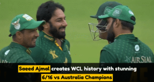 Saeed Ajmal creates WCL history with stunning 6/16 vs Australia Champions