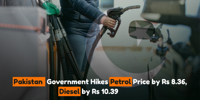 Pakistan Government Hikes Petrol Price by Rs 8.36, Diesel by Rs 10.39