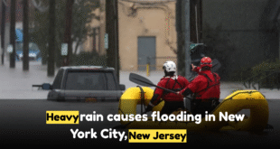 Heavy rain causes flooding in New York City, New Jersey